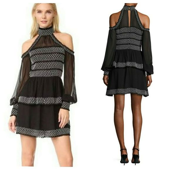 Nicholas Cold Shoulder Smock Dress - Picture 2 of 16